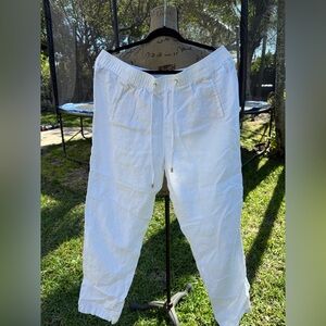 Lilly Pulitzer palazzo linen beach pants size XL EUC